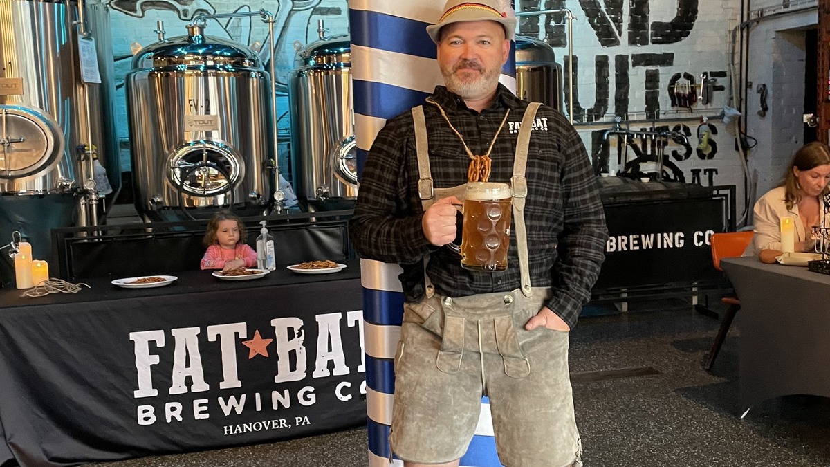 Head Brewer - Kevin - in Oktoberfest gear