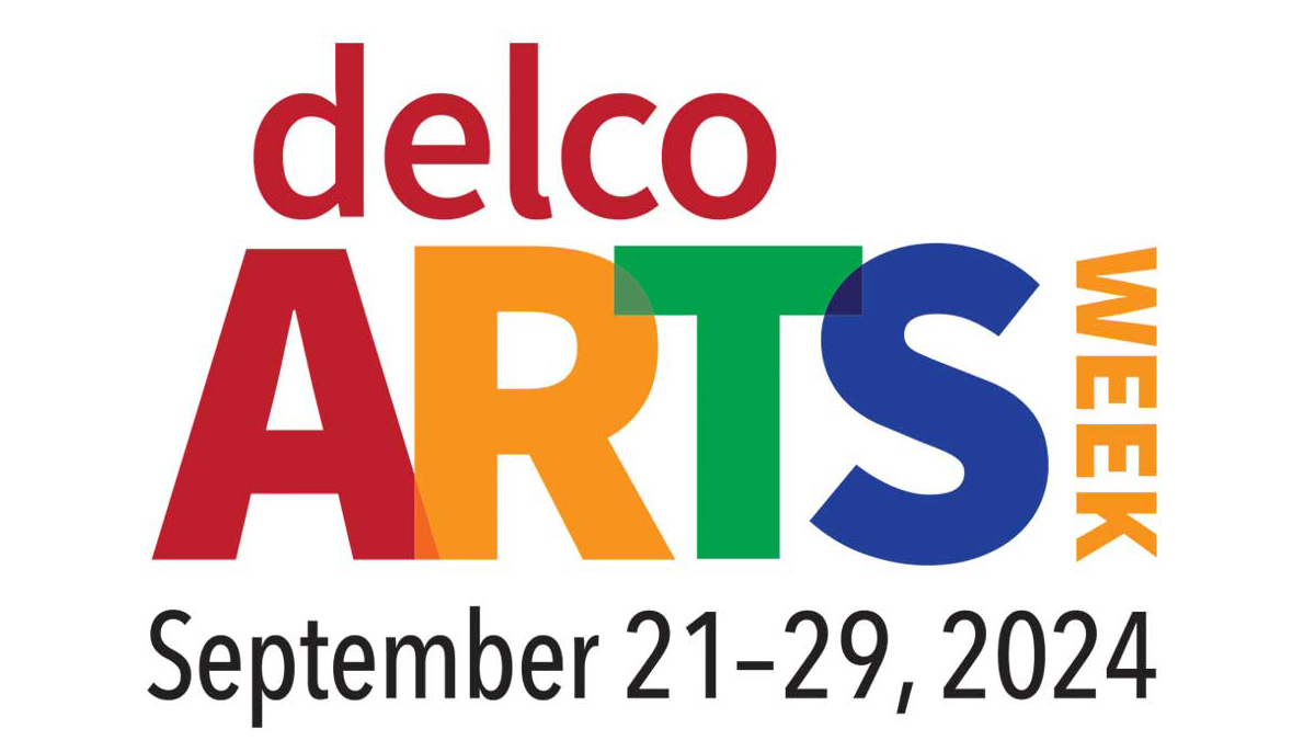 Delco Arts Week logo with dates